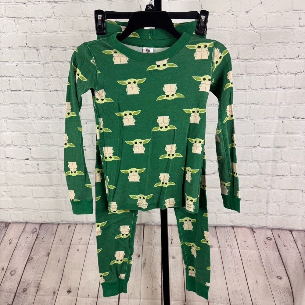 Hanna Andersson Baby Yoda Grogu Long Sleeve Pants Character Pajamas Size 10
